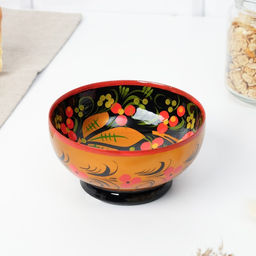 Салатник деревянный хохлома «Малый», 11×6 см