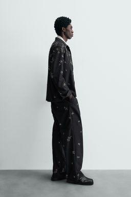 LIMITED EDITION RELAXED FIT SEQUIN TROUSERS - Zara фото 15
