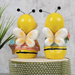 Цена за 2 шт. Фигурка Пчелка висячие ножки 20 см 2 штуки набор / 9864 /уп 60/ - Галеонтрейд фото 2