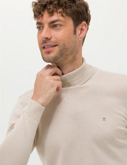Kum Melanj Slim Fit Bal_k__ Yaka Basic Triko Kazak - Pierre cardin фото 2