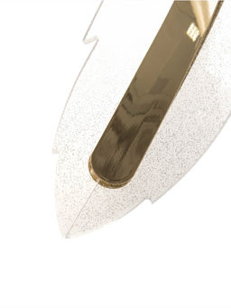 Люстра потолочная BayerLux Therese, 14 Вт, LED, 4000-6000К, золото, 35×13×13 см