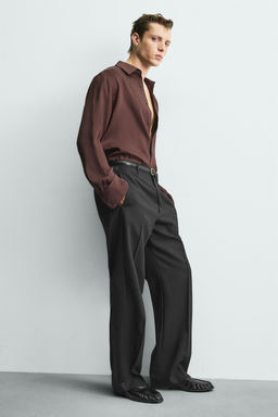 LIMITED EDITION WOOL TUXEDO TROUSERS - Zara фото 5