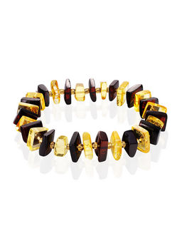 Браслет Кристалл из граненого янтаря