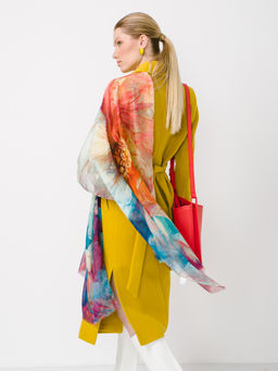 Большой мягкий очень нежный двусторонний палантин в стиле арт-деко - Tantino фото 6