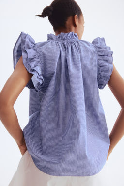 Blusa con ribetes de volante - H&m фото 8