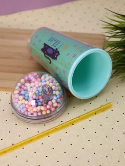 Тамблер iLikeGift "Kitty sun", green (450 мл)