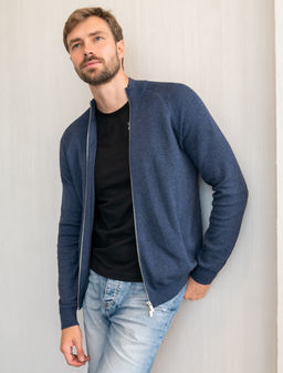 VILATTE / Джемпер тонкой вязки из хлопка на молни