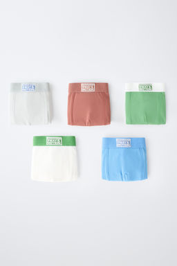 6-14 A?OS/ PACK CINCO B?XERS ETIQUETA / Multicolor - Zara фото 5