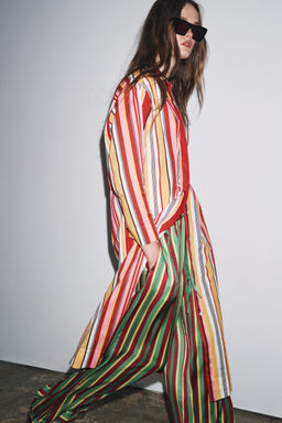 ZW COLLECTION STRIPED SHIRT DRESS - Zara фото 12