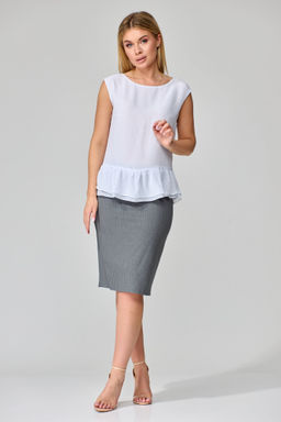 Костюм из жакета, блузки и юбки - Gizart фото 6