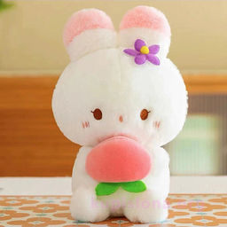 Мягкая игрушка Bunny with peach - Купи слона фото 2