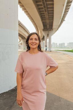 платье миди ПЛОТНЫЙ ХЛОПОК 95% - Knitka wear фото 7