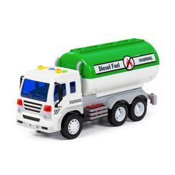 Сити, автомобиль с цистерной инерционный (со светом и звуком) (зелёный) (в коробке) - Полесье фото 8