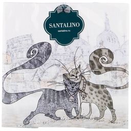 НАБОР САЛФЕТОК ИЗ 2-Х ШТ КОТИКИ,40Х40СМ, 100 - Lefard фото 2