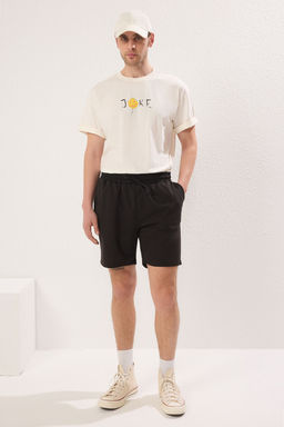 Siyah-Gul Kurusu Basic Regular/Normal Kesim Duz 2li Paket Sort TMNSS21SR0095