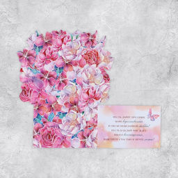 Цена за 5 шт. Открытка С праздником, цветы, 19 29 см - Дарите счастье фото 3