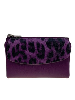 Женское портмоне из искусственной кожи, цвет фиолетовый