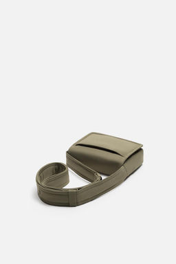 NYLON CROSSBODY BAG WITH FLAP - Zara фото 10