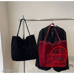 Большая вместительная замшевая кожаная сумка на одно плечо - Bruno фото 12