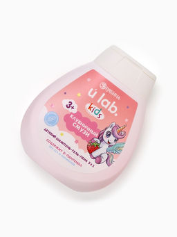 Детский шампунь-гель-пена 3в1 «Единороги», 250 мл, аромат клубничный смузи, 3+