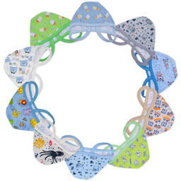 Чепчик 3 шт футер 2х нитка начёс 0007310102