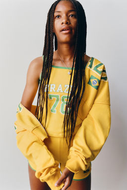 TOP ESTAMPADO BRASIL / Amarillo