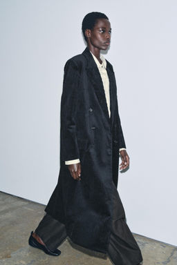CORDUROY LONG COAT ZW COLLECTION LIMITED EDITION