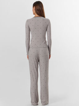 Комплект домашний женский серый с сердечками - Mark formelle фото 2