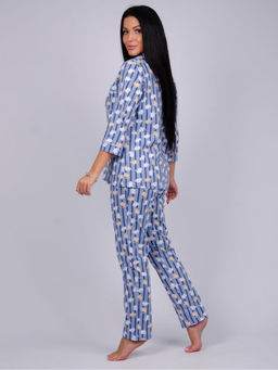 Пижама, домашний костюм ДК-515-зайцы голубой - Ihomelux фото 4