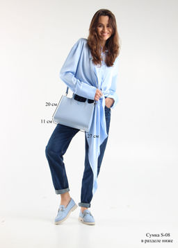 Лоферы туфли EDART 172.1841 be. голубой ангел кожа фото 5