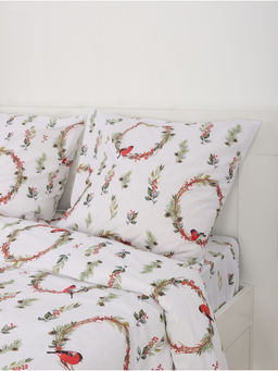 Постельное бельё 2-спальное «Этель. Снегири (вид 2)», поплин
