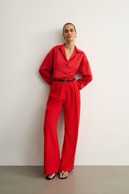 Рубашка из сатина с завязками - Mollis фото 3