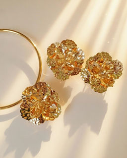 Комплект: колье-обруч и серьги