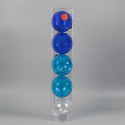 Ёлочные игрушки Барбара, шары новогодние, d=15 см, набор 5 шт., МИКС - Зимнее волшебство фото 3