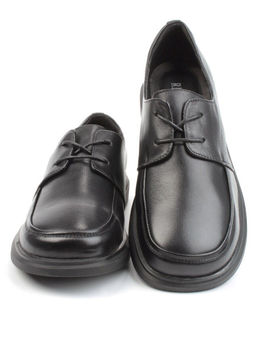 03-DYL60-1 BLACK Полуботинки женские (натуральная кожа)