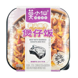 Рис б/п саморазогревающийся с говядиной и побегами бамбука Волшебница Мор/Fairie Mor, Китай, 275 г Акция