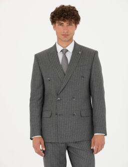 Kruvaze _izgili F_me Ekstra Slim Fit Tak_m Elbise
