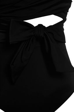 TRENDYOLMILLA Siyah Kruvaze Baglamal? Regular Mayo TBESS24MA00062  фото 7