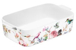 Блюдо д/запекания и сервировки 2,1 л 29,5*18*8,5 см Певчие птички с крышкой, фарфор NEW BONE CHINA - Elan gallery фото 7