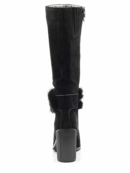 1686-1461MB-1 BLACK Сапоги зимние женские (натуральная замша, натуральный мех (еврозима)) - No name фото 11
