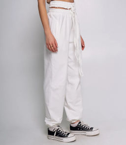 Спортивные брюки #БШ2286, белый - Dommod фото 3