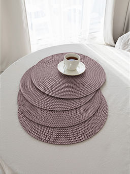 Набор салфеток сервировочных D38, 4 шт лиловый полипропилен