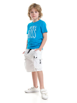 Футболка с принтом UD 0787 темн.бирюза - Mini maxi фото 3
