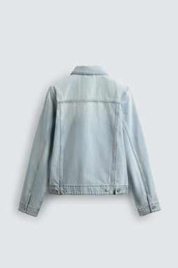 CAZADORA DENIM B?SICA / Azul claro - Zara фото 8