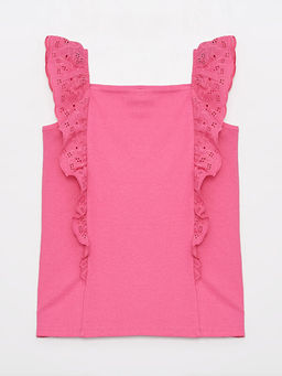 Kare Yaka Fisto Detayl? K?z ?ocuk Bluz - Waikiki фото 2