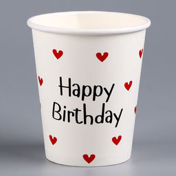 Цена за 10 шт. Стакан бумажный Happy Birthday, 250 мл