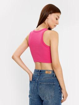 Топ женский укороченный в цвете фуксия фуксия 302764 - Mark formelle фото 3