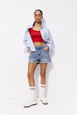 Camiseta cropped de canale - H&m фото 3