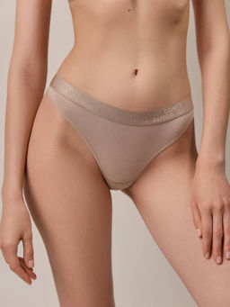 CONTE FLEXIBLE LBR 2239 Трусы бразилиана из бабука cappuccino