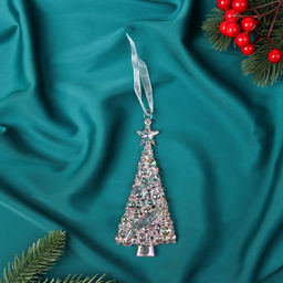 Цена за 2 шт. Ёлочная игрушка Зимнее волшебство. Елочка воздушная, 135.5 см, сиреневый перелив фото 6